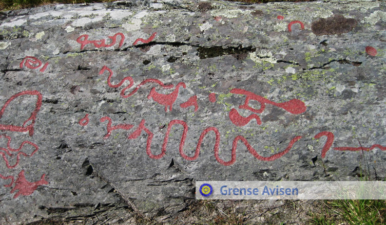 Högsbyns hällristningsområde i Tisselskog i Dalsland